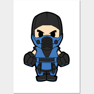 Sub Zero Mortal Kombat Chibi Posters and Art